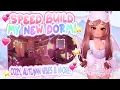 ALERT I BUILT A NEW DORM LOVE IT SPEED BUILD Royale High
