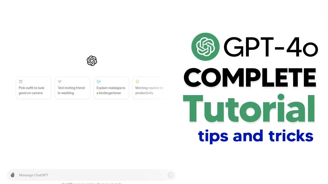 Outline Video How To Use GPT-4o (GPT4o Tutorial) Complete Guide With Tips and Tricks