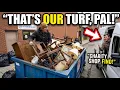 DUMPSTER DIVERS ARE CAUGHT BY DUMPSTER DIVERS DUMPSTER DIVING