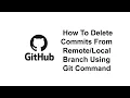 How to delete Undo pushed commits using git command Git Tutorial