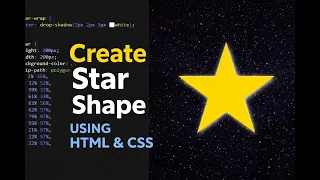Create Star with HTML CSS Pure CSS Clip-Path Tutorial