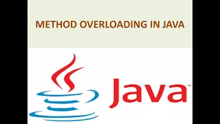 METHOD OVERLOADING IN JAVA