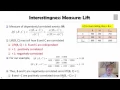 DATA MINING 4 Pattern Discovery in Data Mining 3 2 Interestingness Measures Lift and 2