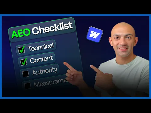 Webflow’s AEO Checklist: Do THIS to Rank in AI Search video thumbnail