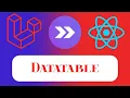 Datatables in Laravel Inertia js React Display Paginate Data Easily