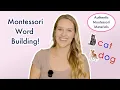 Montessori Pink Series Build CVC Words with the Moveable Alphabet