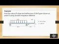 Lecture 011 - Slope and Deflecion Example Using Double Integration Method