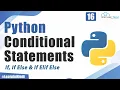 What are Conditional Statements in Python If If Else If Elif Else Python Tutorial