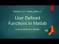 23b How to Define User Defined Functions it in Matlab User Defined Function in Matlab Part2