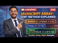 JavaScript Array Sort Method Explained Numbers Strings Objects Part 44