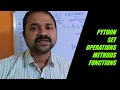 SET OPERATIONS SET METHODS SET FUNCTIONS IN PYTHON PROGRAMMING