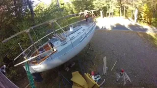 Time-lapse of building my boat cover