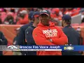 Broncos ly Fire Head Coach Vance Joseph