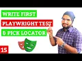 Playwright Write First Playwright Test Pick Locator