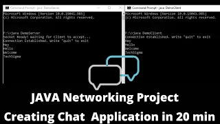 Chat application using JAVA Sockets Step by Step Java Networking Simple client server program