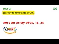 Sort an array of 0s 1s and 2s Solution Geeks For Geeks