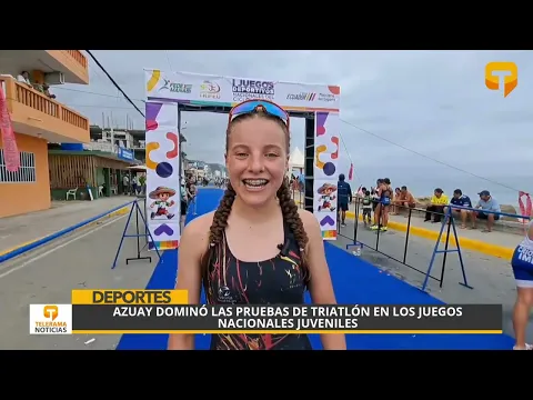 Azuay dominó las pruebas de triatlón en los juegos nacionales juveniles