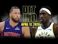 Detroit Pistons vs Indiana Pacers Full Game Highlights - April 12 2026 NBA Season