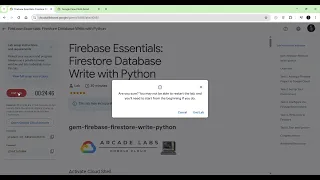 Firebase Essentials Firestore Database Write with Python