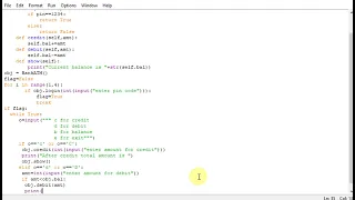 ATM Program in Python using class and object