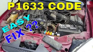 Ford Taurus P1633 code Rough or wont idle Blown Fuse