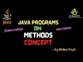 Program on Method with arguments and without return value lec-26 Java Tutorials BhanuPriya