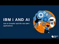 Using AI on IBM i with Profound Logic
