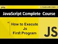 How to Execute Js First Program Js Tutorial in Pashto