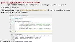Methods of StringBuffer Class