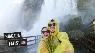 Our FIRST time at Niagara Falls US side Maid of the Mist boat tour Cave of the Winds