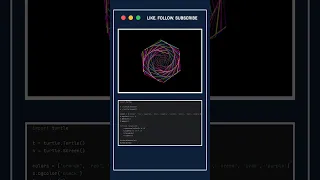 Python Turtle Spiral Pattern Amazing Python Coding Art