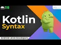 Basic Syntax of Kotlin Android Android Kotlin Tutorial