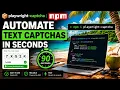 How to Automate Image CAPTCHAs in Playwright and Node js in seconds