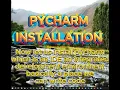 PYTHON PYCHARM INSTALLATION