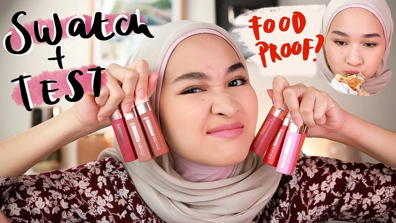 TERBARU!! LOREAL PARIS LIQUID LIPSTICK MATTE ROUGE SIGNATURE MAKE UP [REVIEW + LIPSWATCHES]