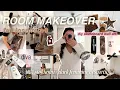 ROOM MAKEOVER stokholm dark feminine aesthetic diy skateboard wall art