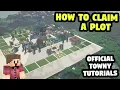 How to Claim a Plot Towny Tutorials