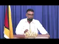 Press Conference by His Excellency President Dr Mohamed Irfaan Ali