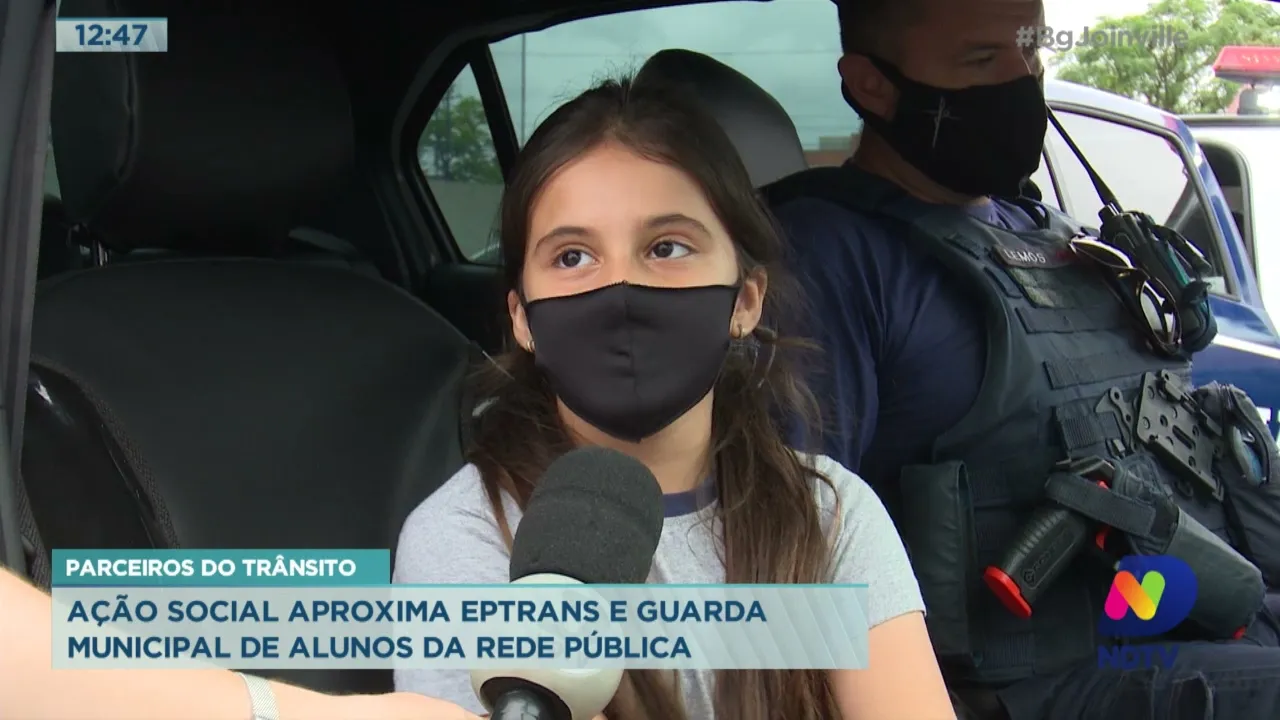 Parceiros do trânsito: Ação social aproxima Eptrans e guarda municipal de alunos da rede pública
