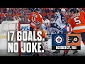 FULL REPLAY 17-Goal Insanity Jets vs Flyers 2011 Regular Season