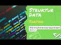 Implementasi Quick Sort di C Struktur Data Sorting