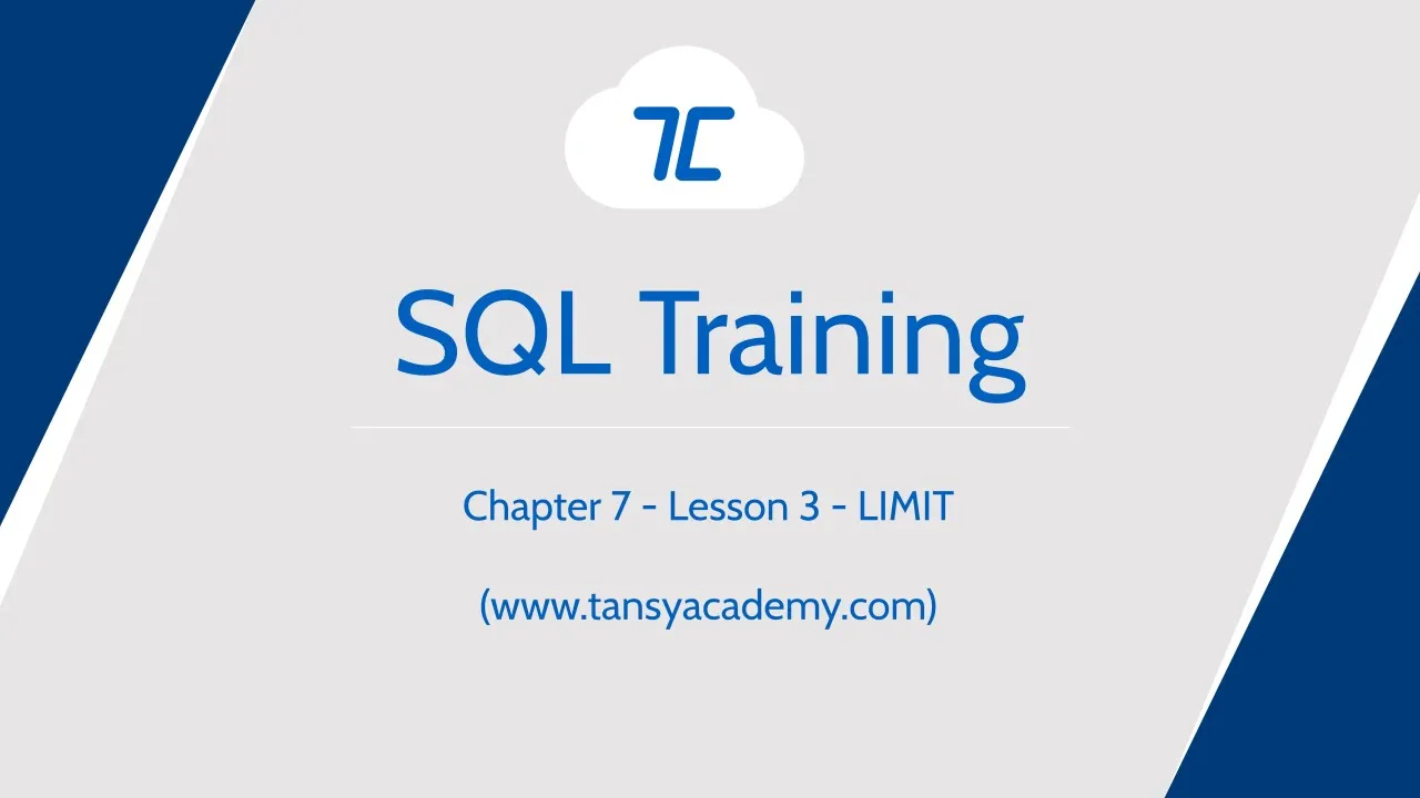 Tansy PostgreSQL Course | LIMIT | Chapter 7 - Video Thumbnail