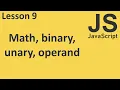 JavaScript Math Binary Unary Operand