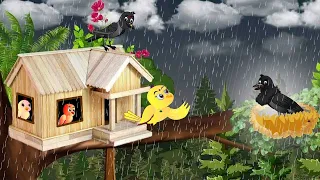 Barish Ghar | कार्टून | Ranu Chidiya ki Kahani |Rano Kauwa |Chidiya Kauwa Episod |Tuni Wala Cartoon