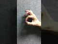 Making a stabilizing thumb with an arch and an O posture IMG 0552