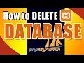 How to drop delete or remove Database phpmyadmin without Coding