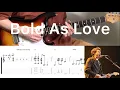 Jimi Hendrix (John Mayer ver) - Bold As Love (guitar cover with tabs \u0026 chords)