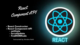 Component API Constructor setState forceUpdate findDOMNode Explained