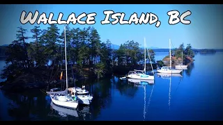 Anchoring at Wallace Island and another drone disaster