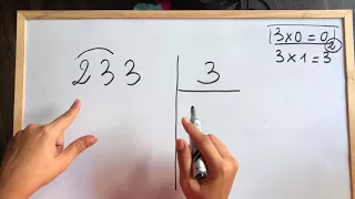 LA DIVISION À 1 CHIFFRE AU DIVISEUR Avec Reste Non Nul 